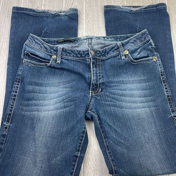 Rock '47 Wrangler Women's Ultra Low Rise Denim Jeans Size 11 x 36 - Picture 4 of 12